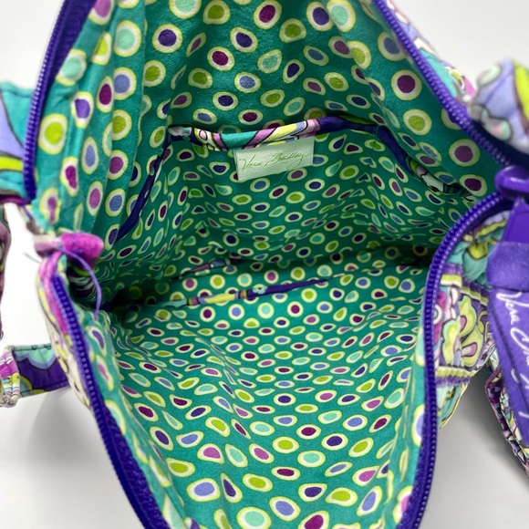 Vera Bradley Purple and Green Paisley Crossbody Bag - Picture 5 of 8